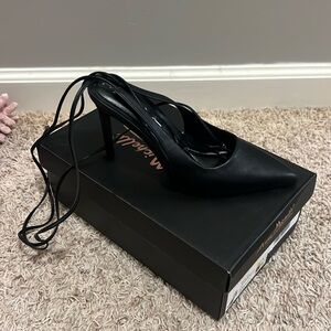 Black Lace Up Heels
